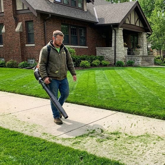 Snow blowing and winter property clearing work.